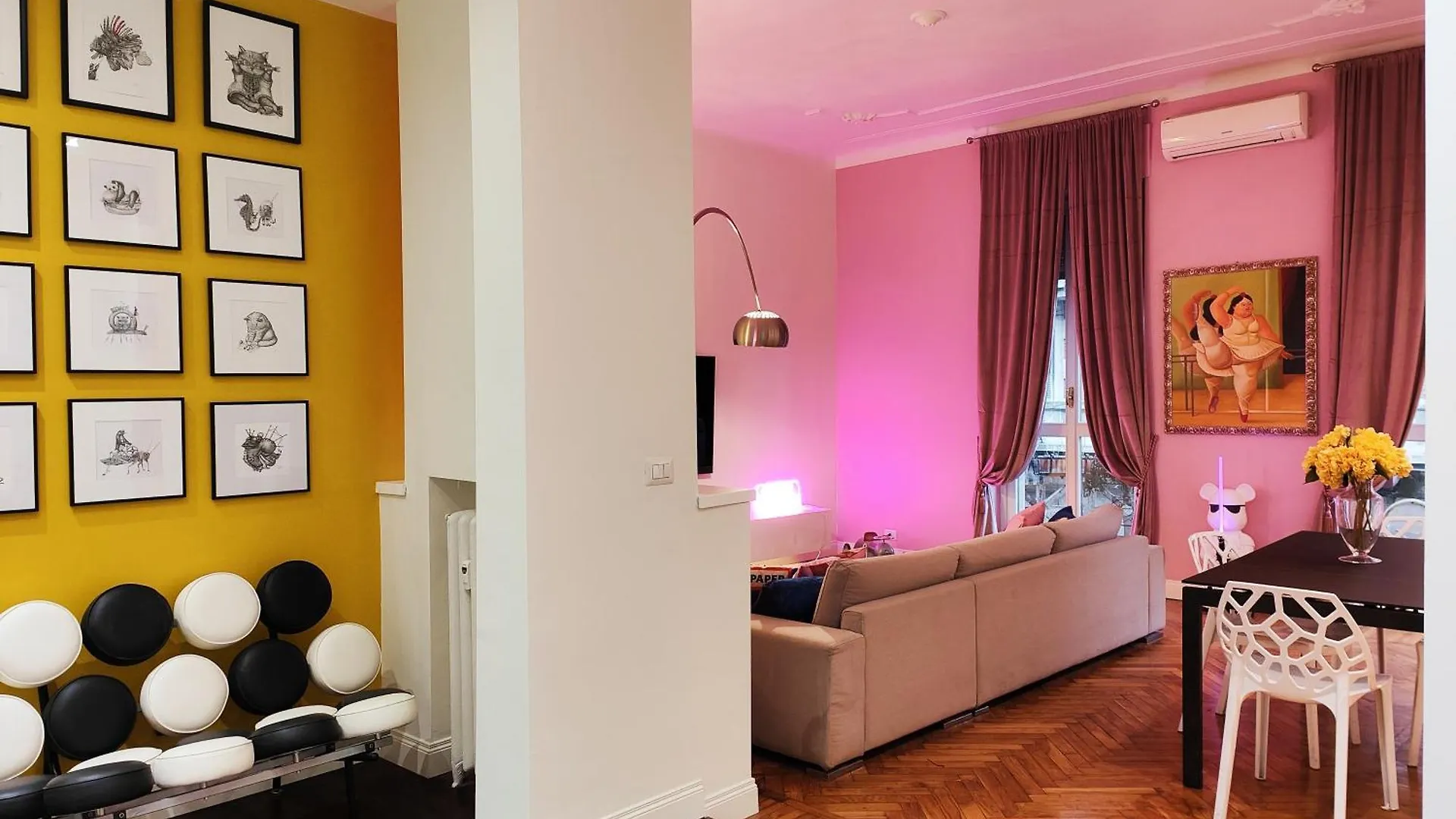 9 Guests Apartments, 4 Bedrooms, 4 Baths In Milano Downtown With Ac, Wifi And Subway M1 M2 Airport Connected Apartment Milan